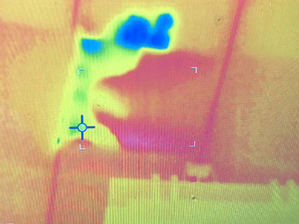 赤外線カメラによる雨漏り調査
